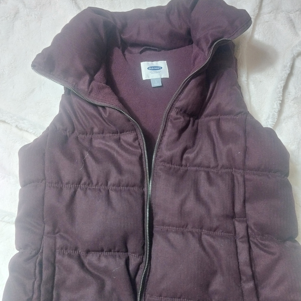 Old Navy Purple Puffer Vest